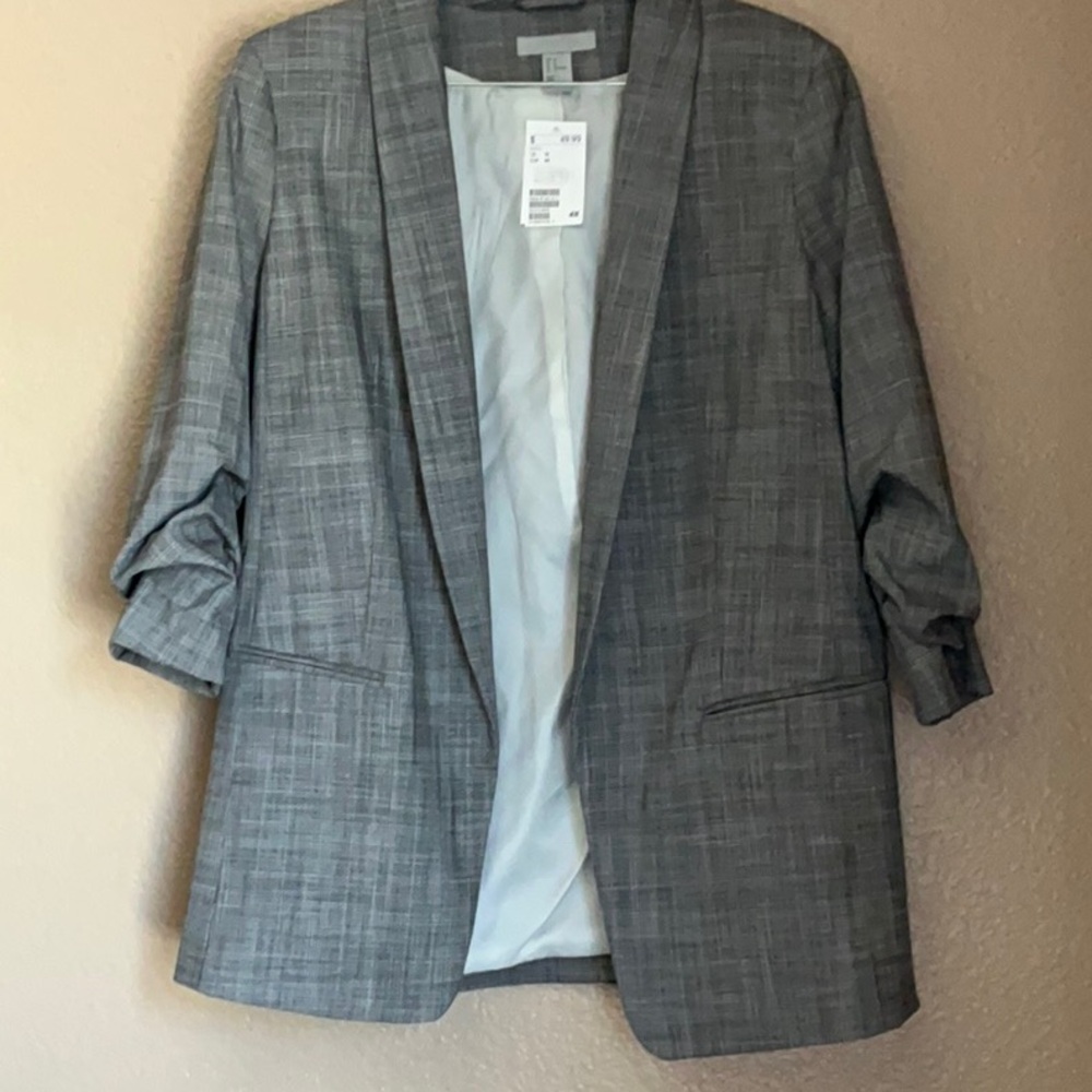 H&M Classic Gray Suit Jacket